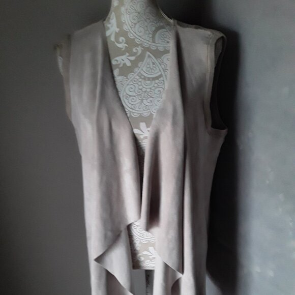 Calvin Klein two tone tan duster cardigan size XL - Picture 3 of 8